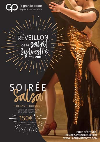 Soirée de la Saint Sylvestre réveillon Bordeaux la grande poste diner spectacle