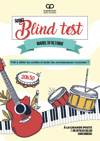 Blind test bordeaux la grande poste