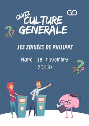 Soirée Culture Générale à La Grande Poste bordeaux le mardi 18 novembre à 20h30