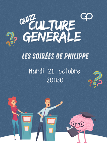 Soirée Culture Générale à La Grande Poste bordeaux le mardi 21 octobre à 20h30