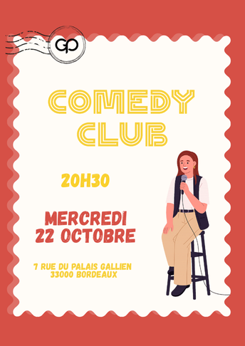 Soirée Comedy Club le Mercredi 22 octobre à La Grande Poste - Bordeaux