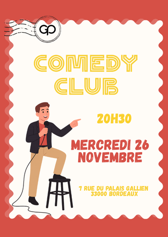 Soirée Comedy Club le Mercredi 19 novembre à La Grande Poste - Bordeaux