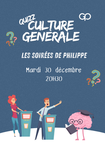 Soirée Culture Générale à La Grande Poste bordeaux le mardi 30 septembre à 20h30