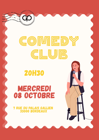 Soirée Comedy Club le Mercredi 08 octobre à La Grande Poste - Bordeaux